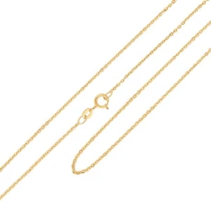Catenina Rolò in Oro Giallo 18 Carati Diamantata - Imagen 1 de 2
