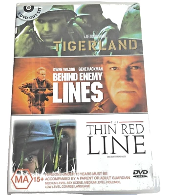 New War Triple Pack Tigerland, Behind Enemy Lines, The Thin Red Line DVD R4 - Image 1 of 2
