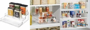 iDesign Linus Plastic Stadium Spice Racks, BPA-Free 3-Tiered Large - Set of 1 - Picture 1 of 9