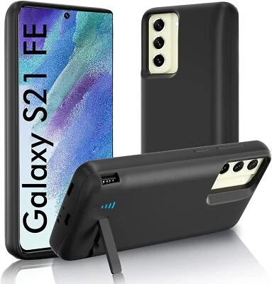 Externes Akkugehäuse für Samsung Galaxy S21 FE Backup Powerbank Ladecover - Bild 1 von 4