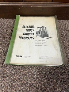 Genuine Clark Electric Lift Truck Forklift Circuit Wiring Diagrams Manual - Picture 1 of 5