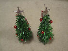 2 Christmas Tree Ornament New With Tags Christmas Holiday Trees With Stars