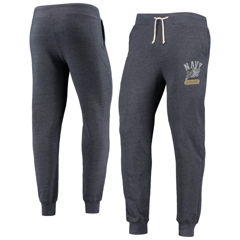 Men's Alternative Apparel Navy Navy Midshipmen Dodgeball Tri-Blend Pants Cover