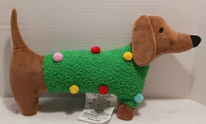 Target Wondershop 2023 Dog Christmas Sweater Novelty Throw Pillow Dachshund - Picture 1 of 8