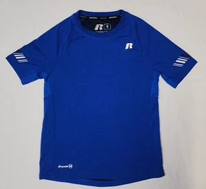 Boys Russell Dri-power 360 Short Sleeve Ultra blue Performance Size M(8) - Picture 1 of 10