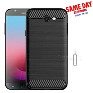Natürliche Taktilität Kohlefaser Cover Case für Samsung Galaxy J7 (2017) SM-J727A - Bild 1 von 1