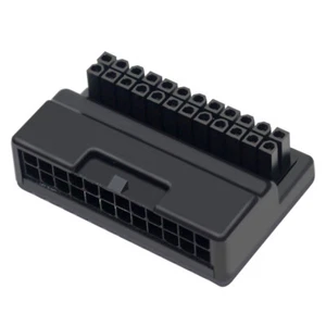 ATX Motherboard 24-PIN Power Supply 90°Connector Adapter DIY Host Cable - Afbeelding 1 van 5