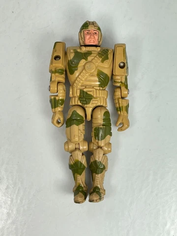 Vintage 1986 LEG Captain Power & The Soldiers LT. TANK ELLIS Action Figure 4" Cover