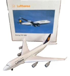 Herpa 1:500 Scale Diecast Lufthansa Boeing 747-400 Aircraft 516105 - Picture 1 of 6