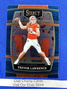 2022 #39 Trevor Lawrence Panini Select Draft Picks Blue Concourse Clemson - Imagen 1 de 2