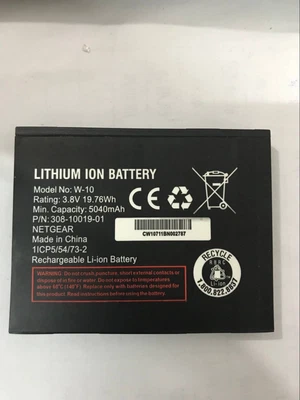 FOR SIERRA WIRELESS Battery W-10 For Netgear Sierra Wireless Router NightHawk M1 MR1100 5040mAh 3.8V