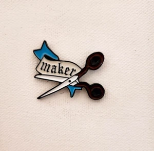 Maker Pin Brooch Badges Metal Pins Brooches Craft Create Creator - Picture 1 of 12