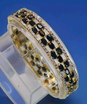 Brazalete de tenis de 7 pulgadas de zafiro natural de 22,66 quilates Foto 1 de 4