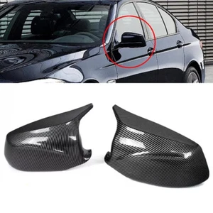 2PCS Carbon Look Door Side Mirror Cover Caps For BMW F10 Sedan Pre-LCI 2011-13 - Bild 1 von 18
