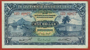 Regierung von Trinidad und Tobago 5. Mai 1942 1 $ CH ss P-5c - Bild 1 von 2