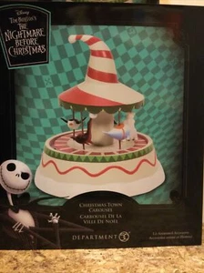 Department 56 6007740 Christmas Town Carousel - Nightmare Before Christmas - Picture 1 of 1