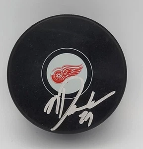 NATE DANIELSON DETROIT RED WINGS SELECCIÓN SUPERIOR FIRMADA NHL PUCK CERTIFICADO DE AUTENTICIDAD RARO - Imagen 1 de 2
