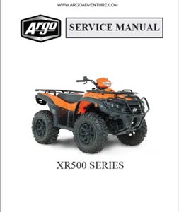Manual de servicio Argo Xplorer XR500 | 2017 | XR XRT | CD O USB enviado por correo - Imagen 1 de 15