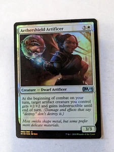Aethershield Artificer Magic the Gathering MTG Core Set 2019 002/280 U Foil - Picture 1 of 3