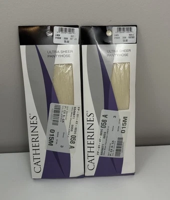 Pantimedias Catherines Ultra Transparentes TALLA C Lino 250-300lbs Lote De 2 Foto 1 de 3