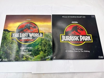 Jurassic Park & The Lost World Lot of 2 LaserDiscs Japan NTSC Steven Spielberg Foto 1 de 4