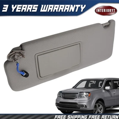 Left Driver Side Sun Visor w/ Light for Honda Pilot 09-15 83280SZAA01ZA - Image 1 of 4