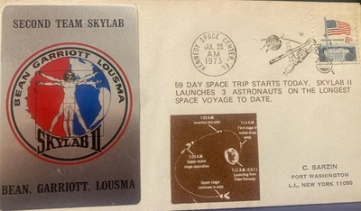 SARZIN SPACE COVER SKYLAB 3 (MANNED SKYLAB II) LAUNCHES LONGEST SPACE VOYAGE '73 - Image 1 of 4