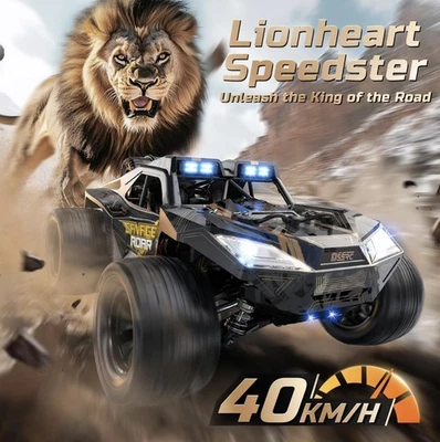 Beast-Mode RC Car 1:14, 40 km/h, 4WD Offroad Monster, LED, 2 Akkus Power - Bild 1 von 4
