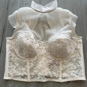 Victoria's Secret Bustier BH hoher Kragen Strass Gr. 38 B Coquette - Bild 1 von 7