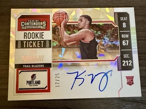 2023-24 Biglietto Kris Murray /25 On Card Auto Ice Contenders #125 V Rookie (RC) 🔥 - Foto 1 di 5