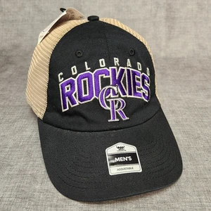 Colorado Rockies Fan Favorite Snapback Adjustable Hat Block Logo Mesh Cap - Picture 1 of 9