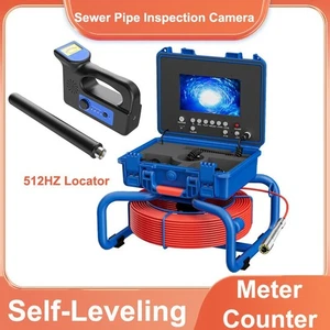Sewer Inspection Camera with 512HZ Locator Pipe Snake Drain Camera Self Leveling - Picture 1 of 23