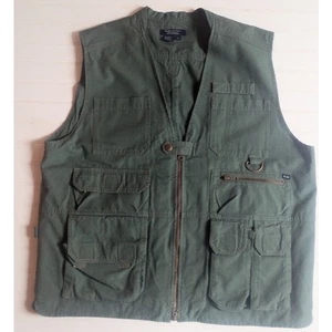 5.11 Tactical Series Weste Herren XL Jagd Cargo Taschen Utility grün Reißverschluss - Bild 1 von 6