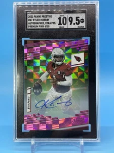 2021 Prestige ~ KYLER MURRAY ~ Xtra Points Pink Auto #'d /10 💥 SGC 9,5/10 🔥 - Foto 1 di 20