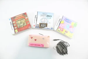 Nintendo DS Lite Rosa mit offiziellem Ladegerät & Spielen funktionstüchtig inkl. Peppa Pig - Bild 1 von 12