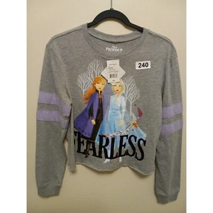 Disney Sweater Womans Medium Frozen 2 Cropped New With Tags Sweatshirt - Picture 1 of 12