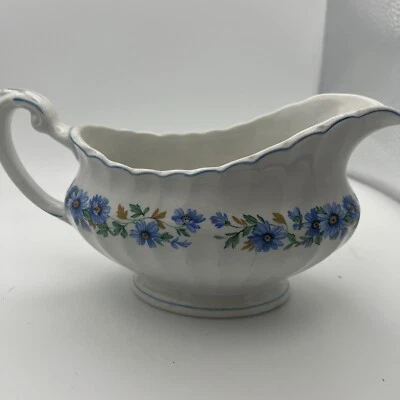 J&G Meakin England Clásico Blanco Azul Floral Gravy Boat De Colección Foto 1 de 4