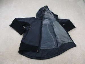 Patagonia Jacket Men Small Gray Hooded Softshell Fleece Lined Coat Outdoor Adult - Picture 1 of 15
