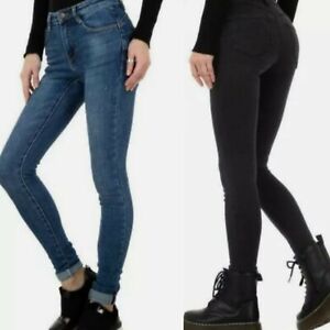Jeans donna pantaloni skinny SLIM elasticizzati push up aderenti nuovi vita alta