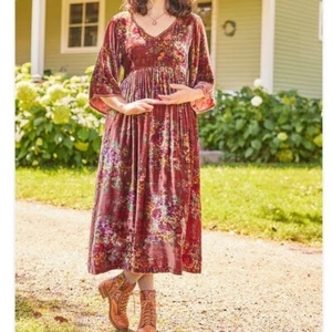 APRIL CORNELL Girls Evermore Velvet Dress - Picture 1 of 7