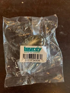 1-5/8" CABINET KNOB Windsor Flower Oval Antique Pewter Lot x2pk Laurey 24306 New - Picture 1 of 7