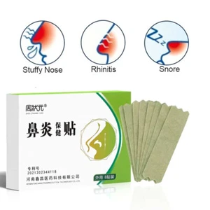 8x Parche Rinitis Sinusitis Tratamiento Congestión Nasal Anti Alergias Parche Cuidado - Imagen 1 de 11