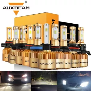 AUXBEAM H4 H13 9007 9005 9006 H11 H7 LED Headlight High/Low Beam Fog Light 6000K - Picture 1 of 25