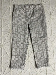 Perfect Stretch by Chicos Gr. 0,5 Khaki Capri Hose Pull On Beige Khaki - Bild 1 von 3