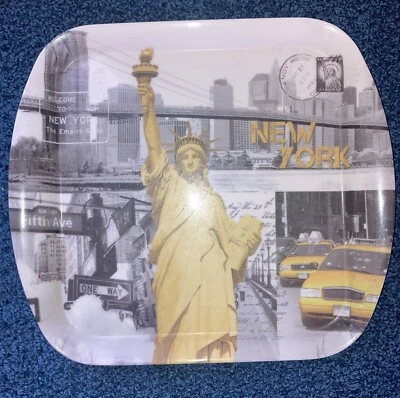 Home Essentials Serving Tray New York NYC New York City Sandy Hook Statue Of Lib - Image 1 of 2