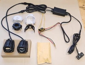 Motorcycles Auxiliary LED light set with crash bar mounts & standard mounts - Picture 1 of 5