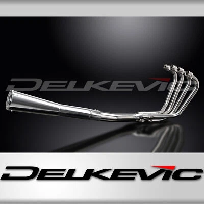 Silenciador de megáfono de acero inoxidable 4-1 escape completo Delkevic 1979-1981 Suzuki GS850G Foto 1 de 4