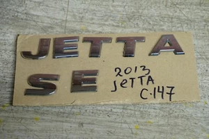 2011-2014 VOLKSWAGEN JETTA SE SEDAN REAR TRUNK EMBLEM BADGE SYMBOL LOGO SET OEM - Picture 1 of 2