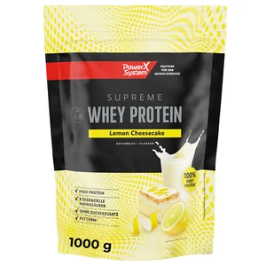 Whey Protein Pulver Lemon Cheescake 1kg Isolat Konzentrat 72% Eiweiß zuckerarm - Bild 1 von 6