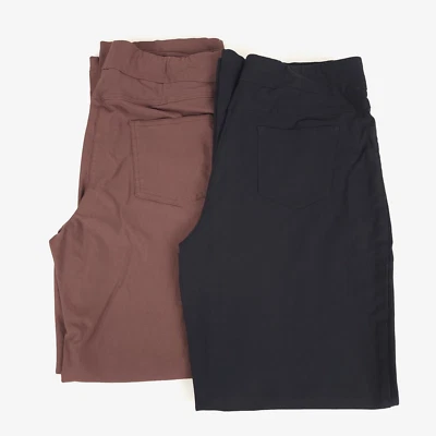 Pantalones Drapers Damons Comfort elásticos negros marrones bolsillo [LOTE de 2] PM Foto 1 de 4